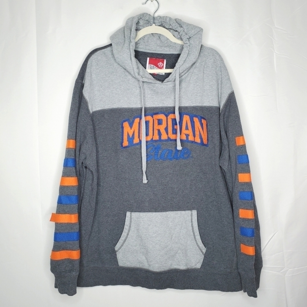 Tradition Morgan State Hoodie Size 3XL Spell Out Colorblock Pullover with Pocket